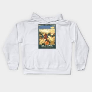 Algerie - Algeria Vintage French Travel Poster Design Kids Hoodie